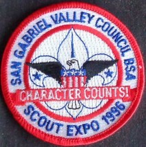 Vintage Scout Expo 1996 – San Gabriel Valley Sew-On/Iron-On Patch – Gent... - £4.65 GBP