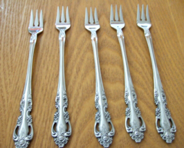 SET OF 6 SEAFOOD COCKTAIL  FORKS CHALMETTE  IMPERIAL INTERNATIONAL STAIN... - £22.26 GBP