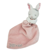 Baby Starter&#39;s Pink Love Bunny Security Blanket Stuffed Animal Plush Rattle 2018 - £44.80 GBP