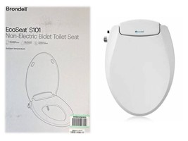 Brondell S101EW Bidet Elongated Toilet Seat Non-Electric Swash Ecoseat, ... - $58.41