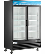 Glass Door Merchandiser Refrigerator, 53 Inch, Black, LED Lighting, Swin... - €2.936,08 EUR