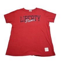 Liberty Flames Shirt Mens S Red NCAA Football Workout Gym Casual Tee - £12.42 GBP
