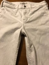 Hollister Women&#39;s Jeans White Stretch Skinny Jeans Junior Size 5 Or 27 X 31 - £5.21 GBP