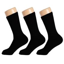 AWS/American Made Solid Cotton Crew Socks for Women and Men Casual Socks (9-11,  - £8.62 GBP+
