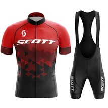 2023 SCOTT Cycling Jersey Sets Cycling Bicycle Suit Bicycle Short Sleeve Cycling - £96.39 GBP