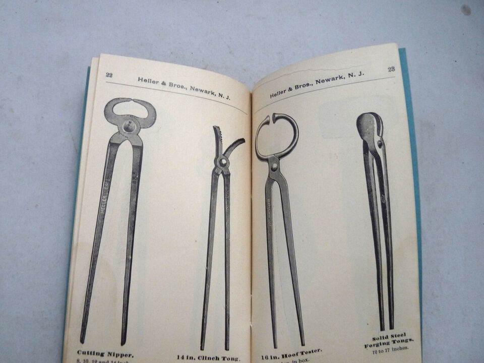 HELLER BROTHERS Catalog TOOLS farrier files rasps steel NEWARK NJ No. 11 adverti Item image 3