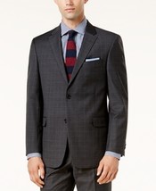 Tommy Hilfiger Adams Men&#39;s Modern-Fit THFlex Perf. Wool Blend Suit Coat Grey-40L - £47.07 GBP