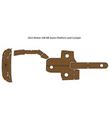 2013 Rinker 246 BR Swim Platform Cockpit Pad Boat EVA Foam Teak Deck Flo... - $1,191.55 CAD