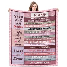 Sweet 16Th Birthday Gifts For Girls Blanket 60&quot;X50&quot;, Sweet 16 Gifts For Girls -  - £36.98 GBP