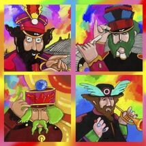 Beatles Music Poster Art Print Metal Sign 12X8in Vintage Drawing j - $24.74