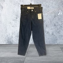 Signature By Levi Strauss Girl&#39;s Heritage Mom Jeans Sz 8 High Rise Dark Wash NWT - £16.11 GBP