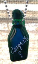 Wedding Wine Glass Tags Favors Green Glass Congrats! - £11.76 GBP