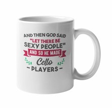 Make Your Mark Design Funny He Made Sexy Cellist Musician Ceramic Coffee... - £15.81 GBP+