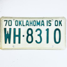 1970 United States Oklahoma Washington County Passenger License Plate WH-8310 - £14.74 GBP