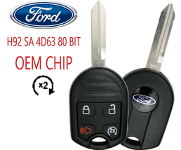 Ford Keyless Remote Key 4B w Remote Start 80 Bit OEM CHIP USA Seller A+++ - £22.76 GBP