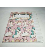 Unicorn Blank Sheet Music Notebook 10 Lg Staves on Page 130 pages Song W... - £8.74 GBP