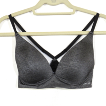 Adore Me Gray Padded Racerback Wire Free Pullover Bra Size 32D - £11.59 GBP