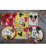 Disney Mickey Mouse Party table cover,balloon, banner,Plates*Napkins* new - $12.86