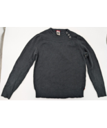 The North Face Sweater Women&#39;s Size Large Black Cotton Woo Blend Button ... - $24.74