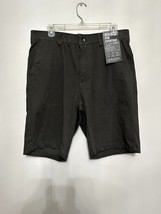 Union Men&#39;s Black Comfort Flex Chino Shorts 34&quot; Waist NWT - £26.08 GBP