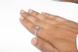 2.10Ct White Round Cut Moissanite Engagement Ring 14k White Gold Size 6.5 - £198.27 GBP