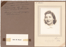 Hilda M. Bragoli - Rumford, Maine 1942-45 High School Graduation Photo 1942-1945 - £13.97 GBP
