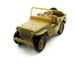 Jeep 1941 Wilys Mb Idf Armor Squad, Welly 1:38 Diecast Car Collector&#39;s Model - £28.98 GBP