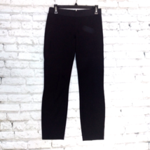 J. Crew Pants Womens 2 Black Pixie Pant Zip Up Mid Rise Skinny Stretch P... - £19.97 GBP