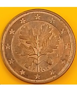 EUROZONE 2015 F 5 EURO CENT Coin - Frankfurt Issue - Authentic CIRC Coll... - $57.84 MXN