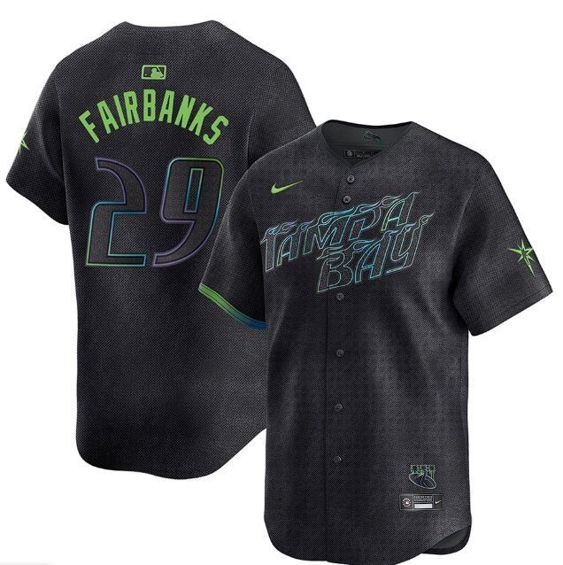 Peter Fairbanks #29 Rays Men&#39;s City Connect Replica Jersey - $59.99