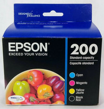 Epson 200 Black Cyan Magenta Yellow Ink T200120-BCS T200120 &amp; T200520 Ex... - £24.09 GBP