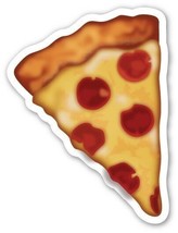 Shaped Vinyl Sticker 150mm pizza food restaurant label cooking chef Ital... - $4.36