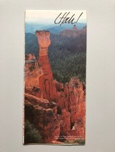 Vintage UTAH Tourism Board Retro Font Beehive State Paper Map - $4.75