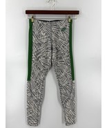 Nike Womens Green Gray White Size Medium Athletic Leggings Pull On Worko... - $27.72