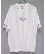 Tommy Athletic Mesh Short Sleeve V-Neck Shirt Men&#39;s Size X-LG &quot;White/Gra... - £7.97 GBP