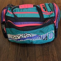 OGIO Golf Tennis Duffle Gym Bag Neon pink Purple Turquoise 40CM Vintage  - £53.77 GBP