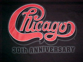 Chicago 30th Anniversary Rock N Roll #30 Black 3/4 Sleeve Pullover Apparel M-L - £19.59 GBP