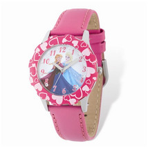 Disney Frozen Anna/Elsa Pink Leather Tween Watch - £35.26 GBP