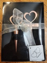 Metal Wine Bottle Stopper Plug &amp; Wine Opener Party Favor Gift Box Thank You - £11.37 GBP