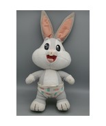 Baby Bugs Bunny In Diaper Looney Tunes 9&quot; Lovables Plush 1995 Vintage Tyco - £14.78 GBP