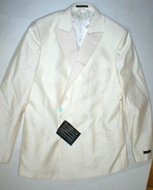 New NWT 54 Mens Suit Pants Jacket Blazer 44 Italy Valentino Cream White Designer - £3,003.42 GBP