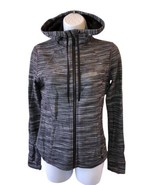 Lululemon Hooded Define Jacket Nulu Size 8 Heathered Black/White Authentic - £44.36 GBP