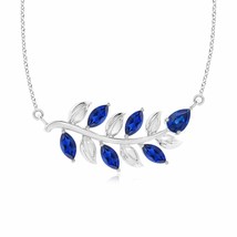 Authenticity Guarantee 
ANGARA Nature Inspired Blue Sapphire Tree Branch Neck... - £756.59 GBP