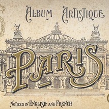 c1900 Paris Album Artistique Book French English AP Photos 40 Views Souvenir - £201.18 GBP