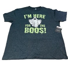 Mens 2XL Halloween Shirt ‘Im Here For The Boos!’ Ghost Shirt - £11.08 GBP