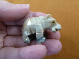 (Y-HIP-36-1) gray HIPPO Hippopotamus gem Gemstone carving SOAPSTONE love... - £6.78 GBP