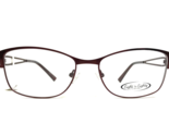 Eight to Eighty Eyeglasses Frames TARA BURGUNDY Red Square Full Rim 53-1... - $46.53