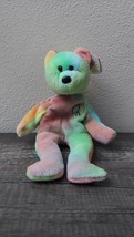 TY Beanie Babies Peace Bear 1996 Mint with Tags Retired Unique Rare Pastel 4053 - £8.48 GBP