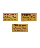 Vtg WWII Era 1940's Personna Precision Blade Double Edge Razor Blades Lot of 3 - $444.24 MXN