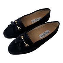 Belvedere Men Black Suede Leather Loafers With Tassel Size 9N - £122.63 GBP